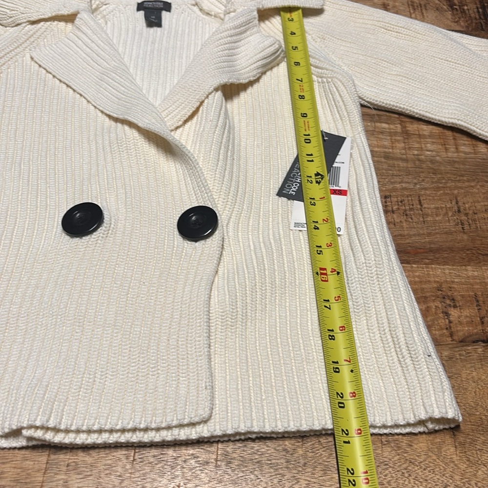 Kenneth Cole Reaction Shawl Collar Cotton Blend Cardigan Sweater Size XS (5) - Picture 6 of 7